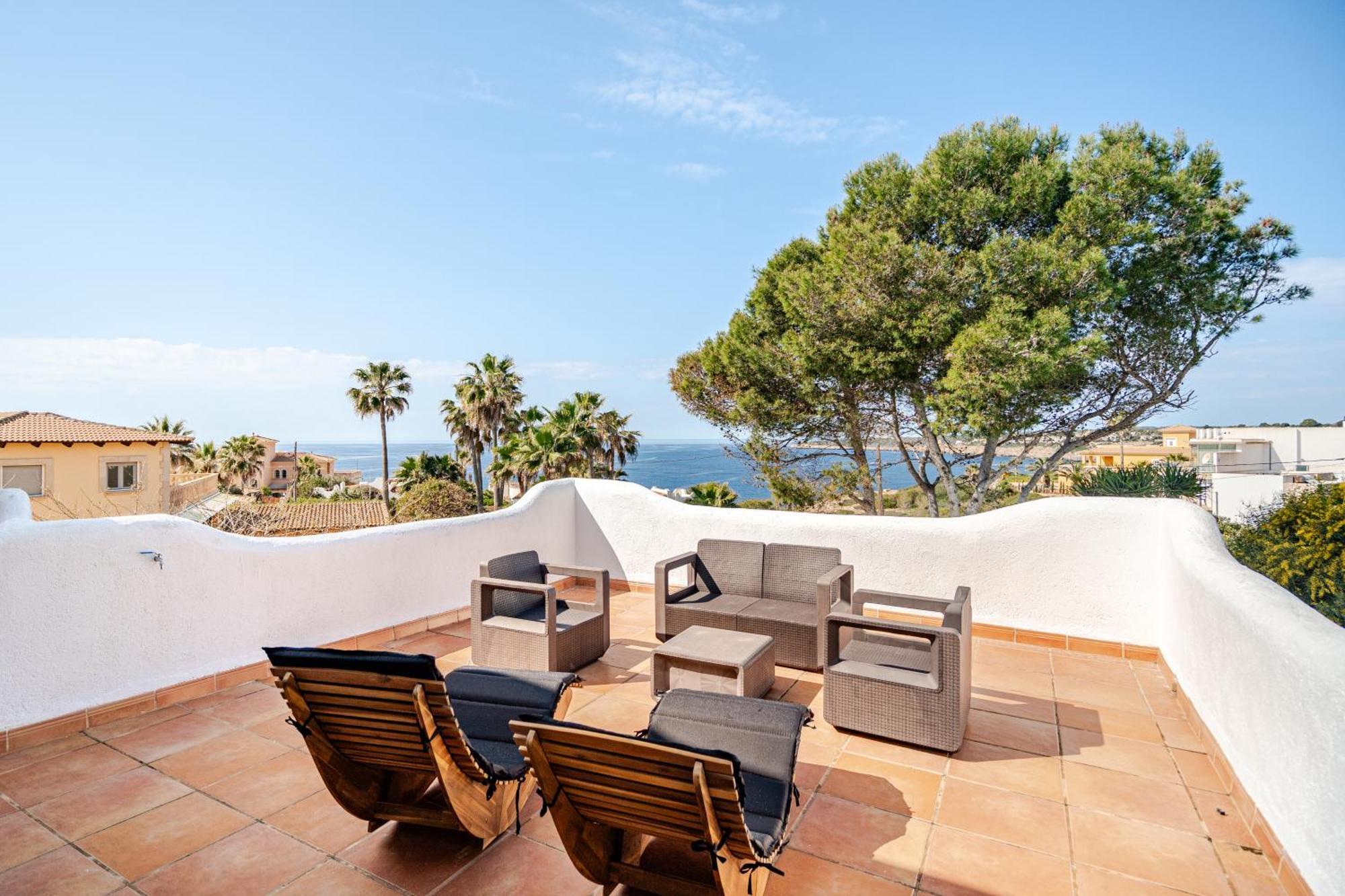 Gigantische Villa Mit Meerblick, Panoramablick & Pool-Oase Cala Pi (Mallorca) Exterior foto