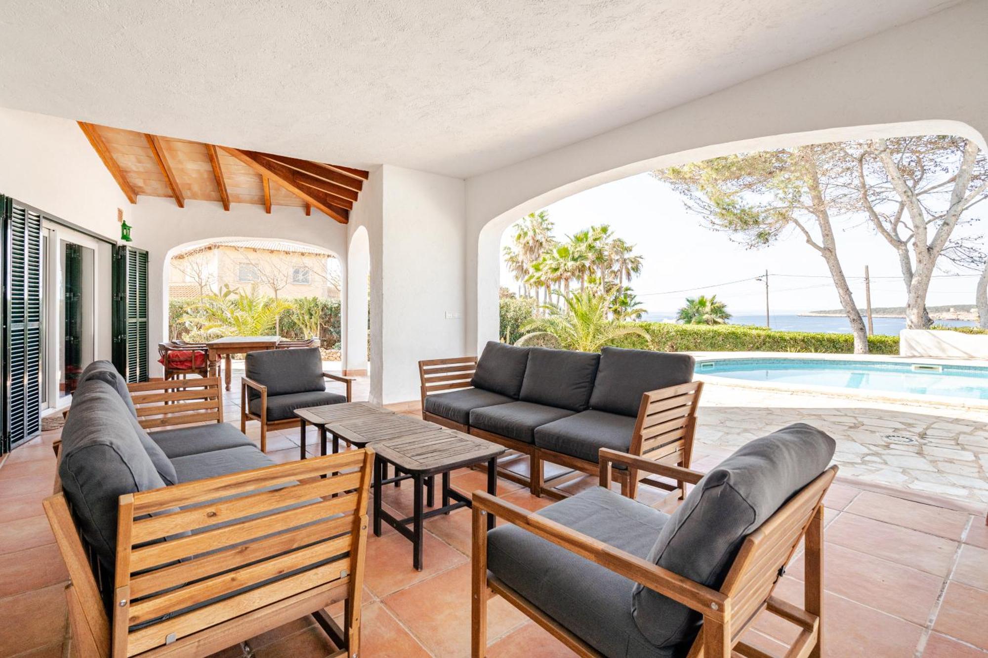 Gigantische Villa Mit Meerblick, Panoramablick & Pool-Oase Cala Pi (Mallorca) Exterior foto